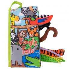 Jolly Baby Książeczka z ogonkami New jungle animal tail cloth book EN