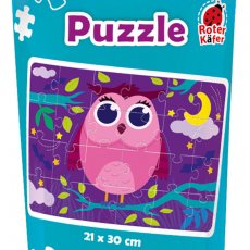 Puzzle 24 elementy sowa